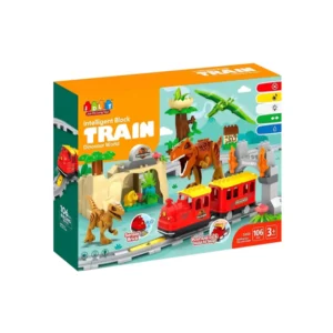 Intelligent-Block-Train-Dinosaur-World-62-Piece-Building-Blocks-1