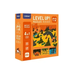 Mideer-Level-Up-Series-Level-2-Dinosaurs-4-in-1-Puzzle-1200×1200