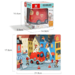 Wooden puzzles in fire truck - Image 4